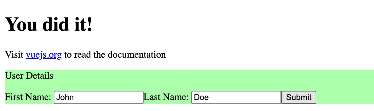 Learning Vue Screenshot 2